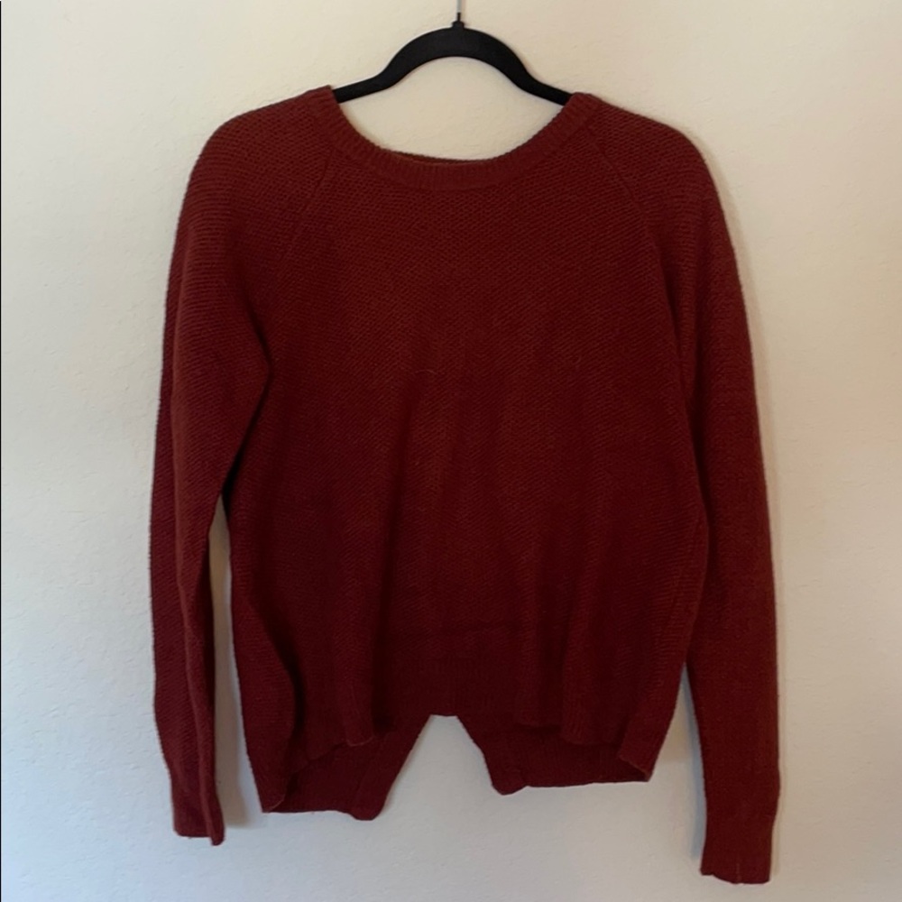 Madewell cross open back sweater